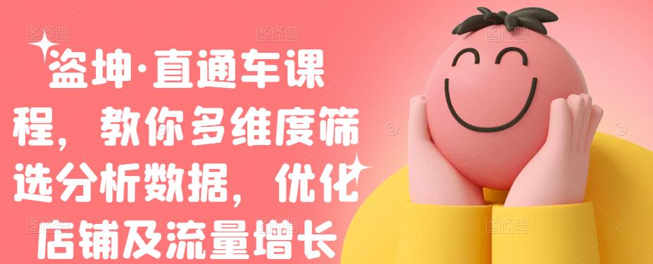 盗坤·直通车课程，教你多维度筛选分析数据，优化店铺及流量增长-宇文网创