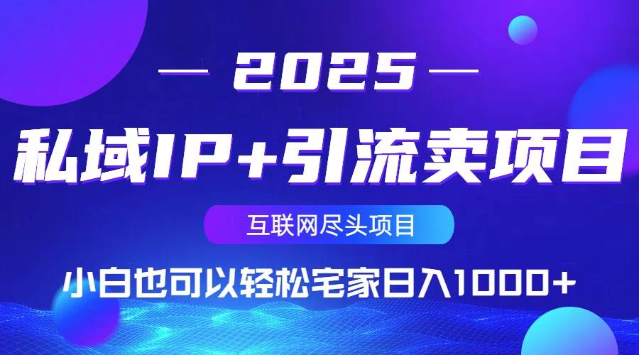 （14151期）私域IP+引流卖项目，小白也可以做到轻松宅家日入1000+-宇文网创