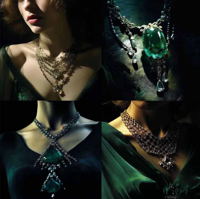 图片[3]-460+专业Midjourney珠宝摄影AI提示词戒指，项链-耳环-手链-宝石等，立即开始创作珠宝艺术-宇文网创