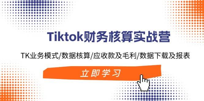 （11978期）Tiktok财务核算实战营：TK业务模式/数据核算/应收款及毛利/数据下载及报表-宇文网创