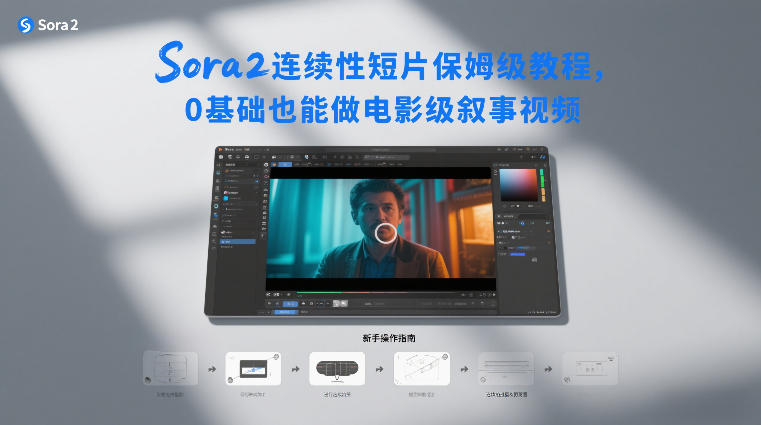 Sora2连续性短片保姆级教程，0基础也能做电影级叙事视频-宇文网创