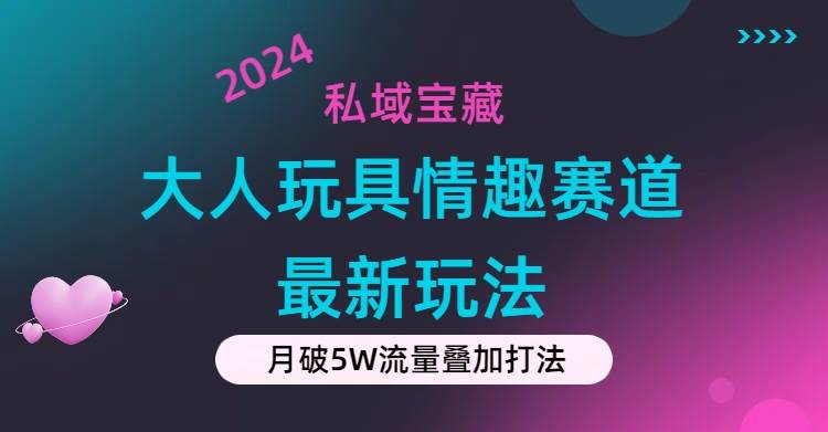 (11541期)私域宝藏:大人玩具情趣赛道合规新玩法,零投入,私域超高流量成单率高-宇文网创