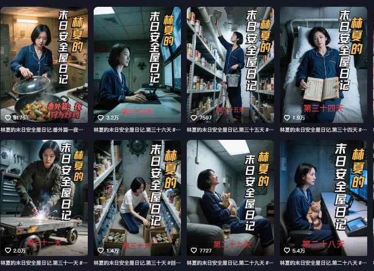 图片[2]-十个作品涨粉近20W！用AI制作末日安全日记连载，日入4位数，评论区爆肝求更新（附详细步骤）-宇文网创