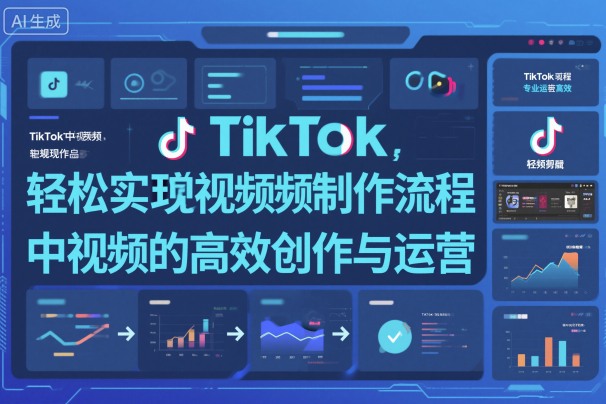 TikTok中视频制做流程，轻松实现Tk中视频的高效创作与运营-宇文网创