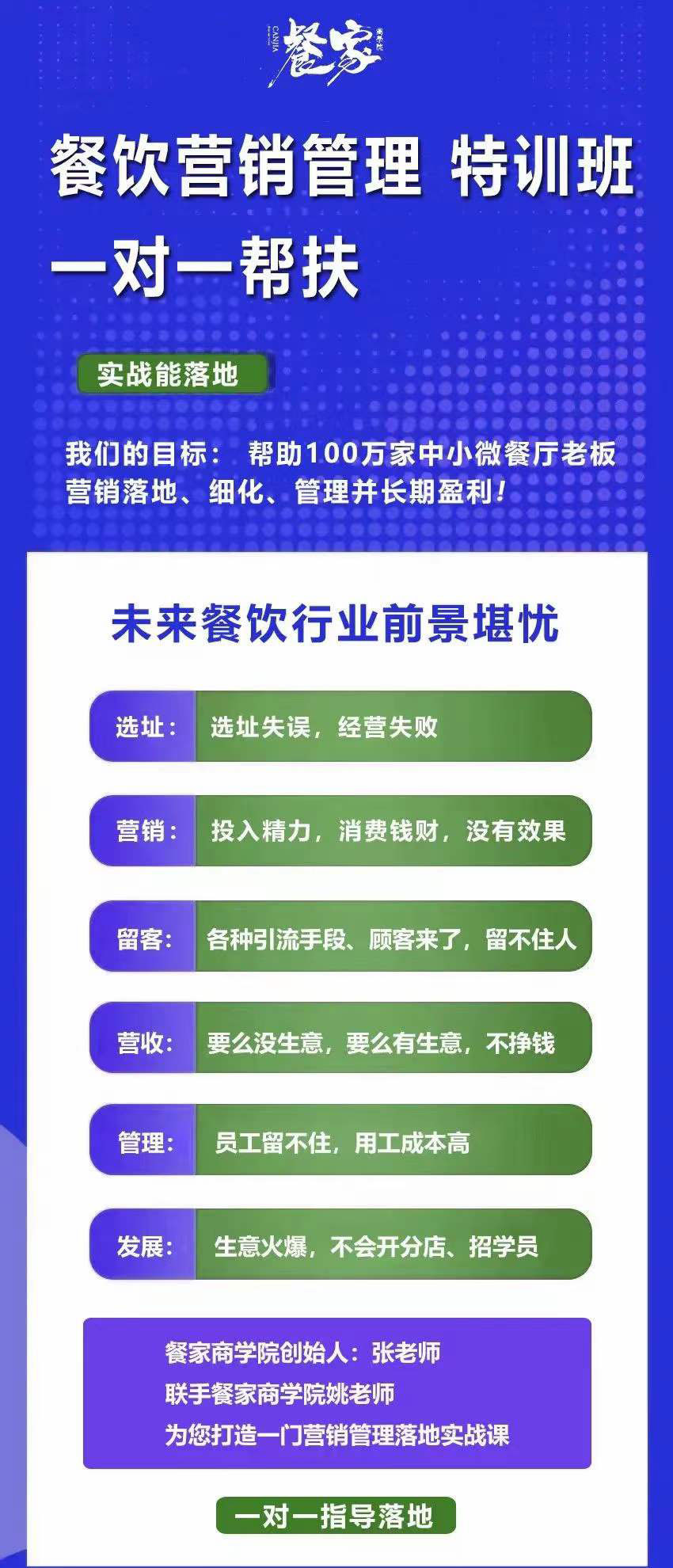图片[1]-餐饮营销管理特训班：选址+营销+留客+营收+管理+发展-宇文网创