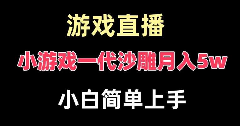 玩小游戏一代沙雕月入5w，爆裂变现，快速拿结果，高级保姆式教学【揭秘】-宇文网创