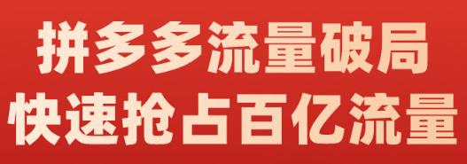 阿杰·拼多多流量破局:如何打黑标，爆款的思路，拼多多流量框架，快速抢占百亿流量-宇文网创