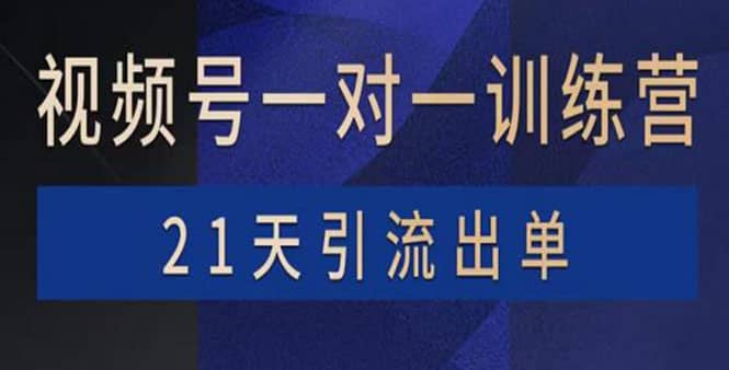 视频号训练营：带货，涨粉，直播，游戏，四大变现新方向，21天引流出单-宇文网创