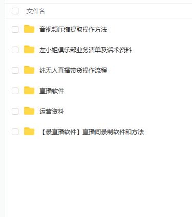 左小姐-直播带货俱乐部十三行、无人直播，全套教程附：工具、文档、话术资料-宇文网创