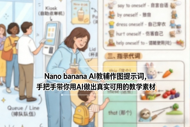 Nano banana AI教辅作图提示词,手把手带你用AI做出真实可用的教学素材-宇文网创