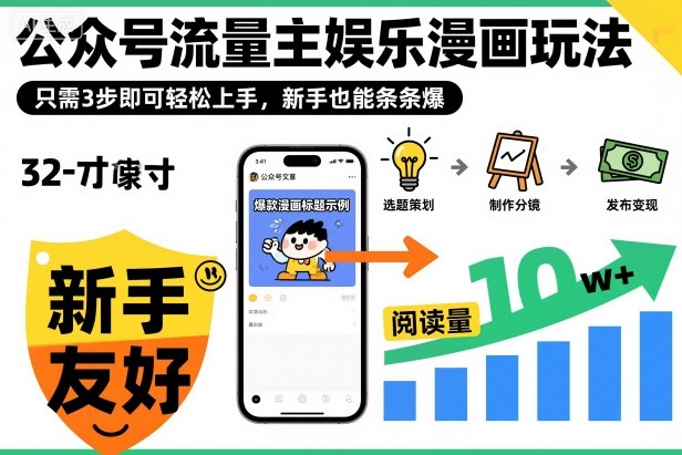 ‍‬⁢‍⁡‍‍⁡​⁣⁤‍‬⁡⁣⁢​⁣‍⁣‌‌⁢​⁡⁡‌​⁢⁣⁢​⁢‌​⁣‬​⁣‬‬⁣⁢​⁢⁣公众号流量主娱乐漫画玩法，只需3步即可轻松上手，新手也能条条爆-宇文网创