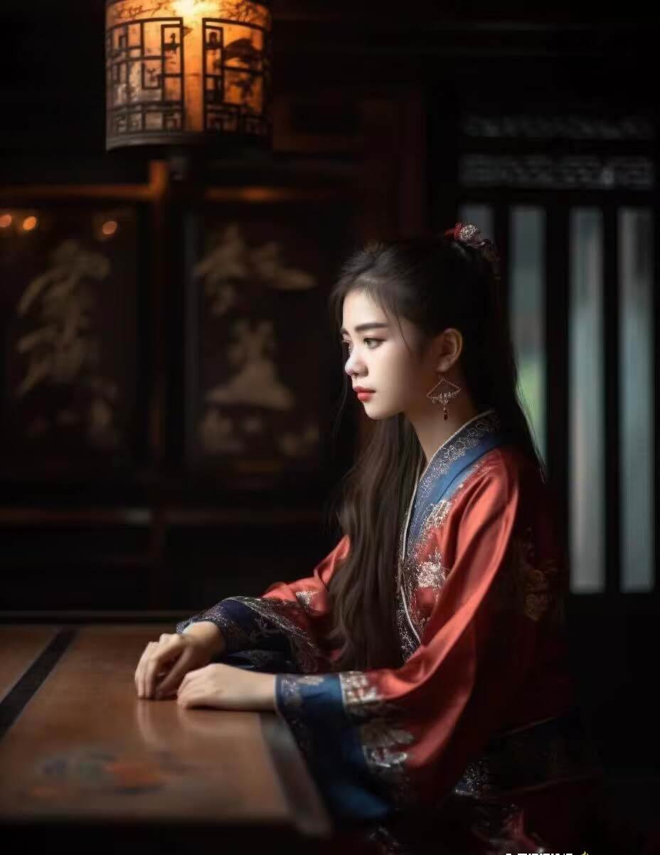 图片[7]-Midjourney关键词-AI生成中国风古装汉服美女人像提示关键词-宇文网创