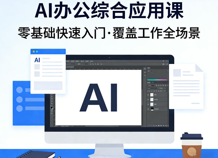 AI办公综合应用课，零基础快速入门，覆盖了工作中各种应用场景-宇文网创