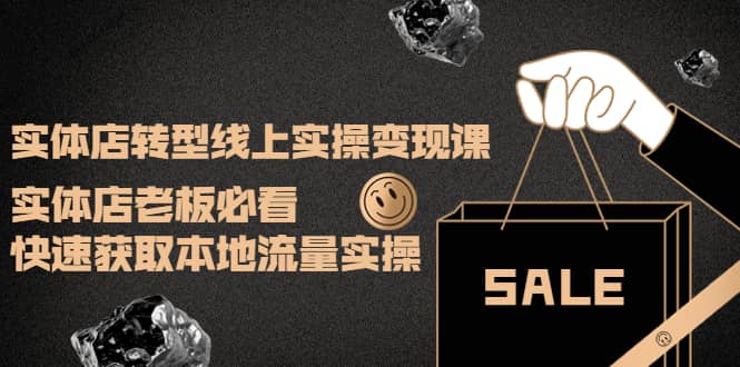 实体店转型线上实操变现课：实体店老板必看，快速获取本地流量实操-宇文网创