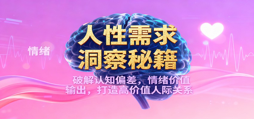 人性需求洞察秘籍,破解认知偏差,情绪价值输出,打造高价值人际关系-宇文网创