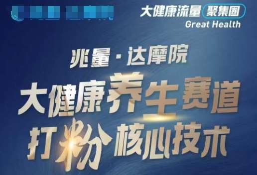 大健康打粉引流，大健康养生赛道暴利打粉新玩法-宇文网创