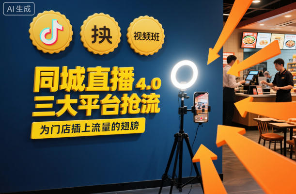 同城直播实操班4.0，三大平台抢流，为门店插上流量的翅膀-宇文网创