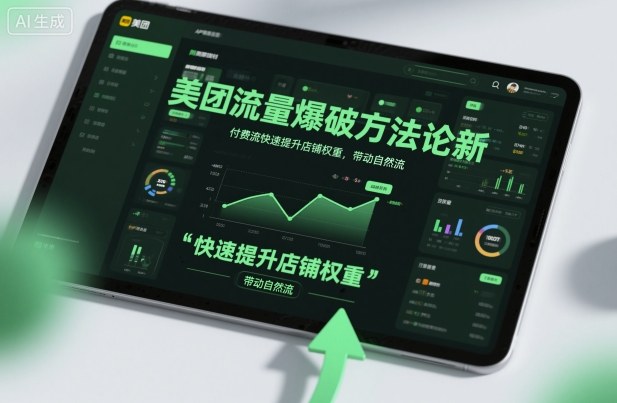 美团流量爆破方法论，付费流快速提升店铺权重，带动自然流-宇文网创