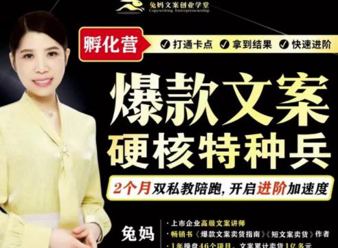 爆款文案硬核特种兵孵化营，实现了每个月2000-30000+的副业增收-宇文网创