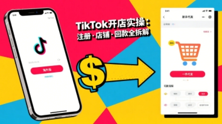 TikTok从开店到投流的进阶课,从基础实操到高阶技巧一网打尽-宇文网创