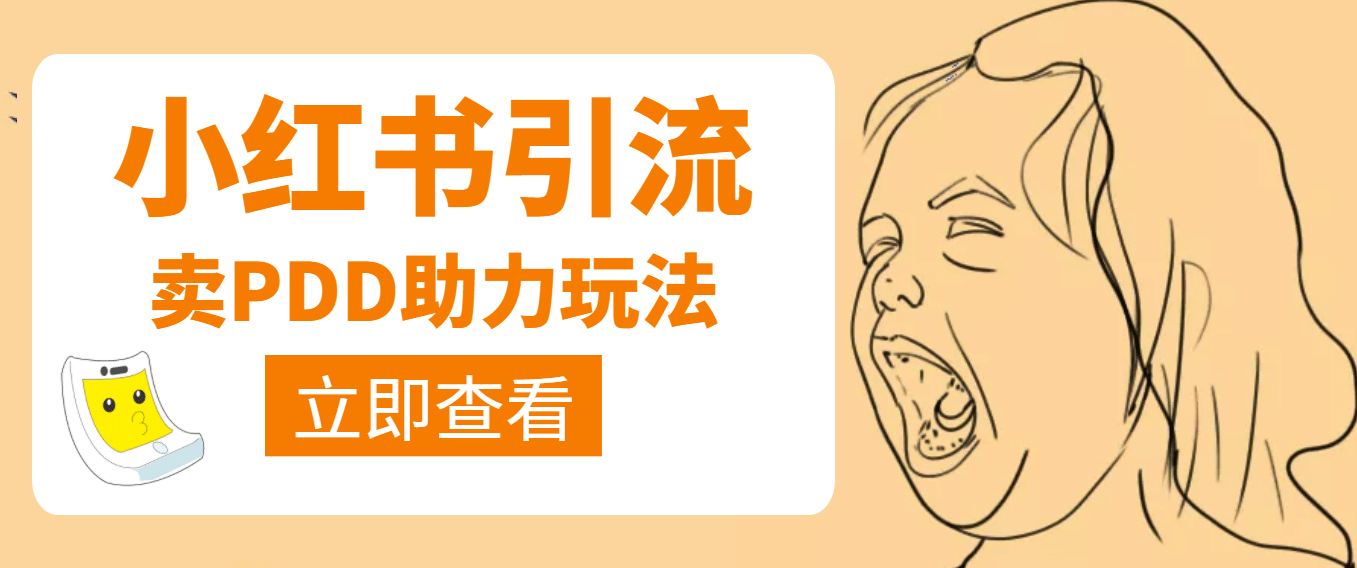 利用小红书卖拼多多助力-宇文网创