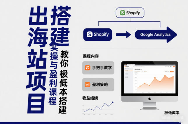 小淘出海站项目，搭建实操与盈利课程，手把手教你用极低成本搭建-宇文网创