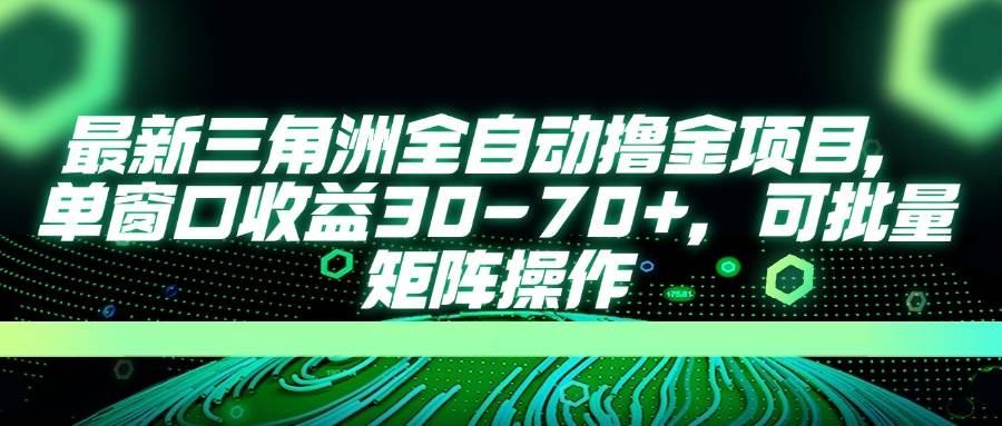 （14191期）最新三角洲全自动撸金项目，单窗口收益30-70+，可批量矩阵操作-宇文网创
