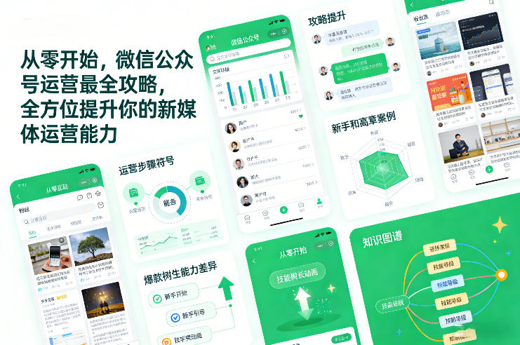 从零开始，微信公众号运营最全攻略，全方位提升你的新媒体运营能力-宇文网创
