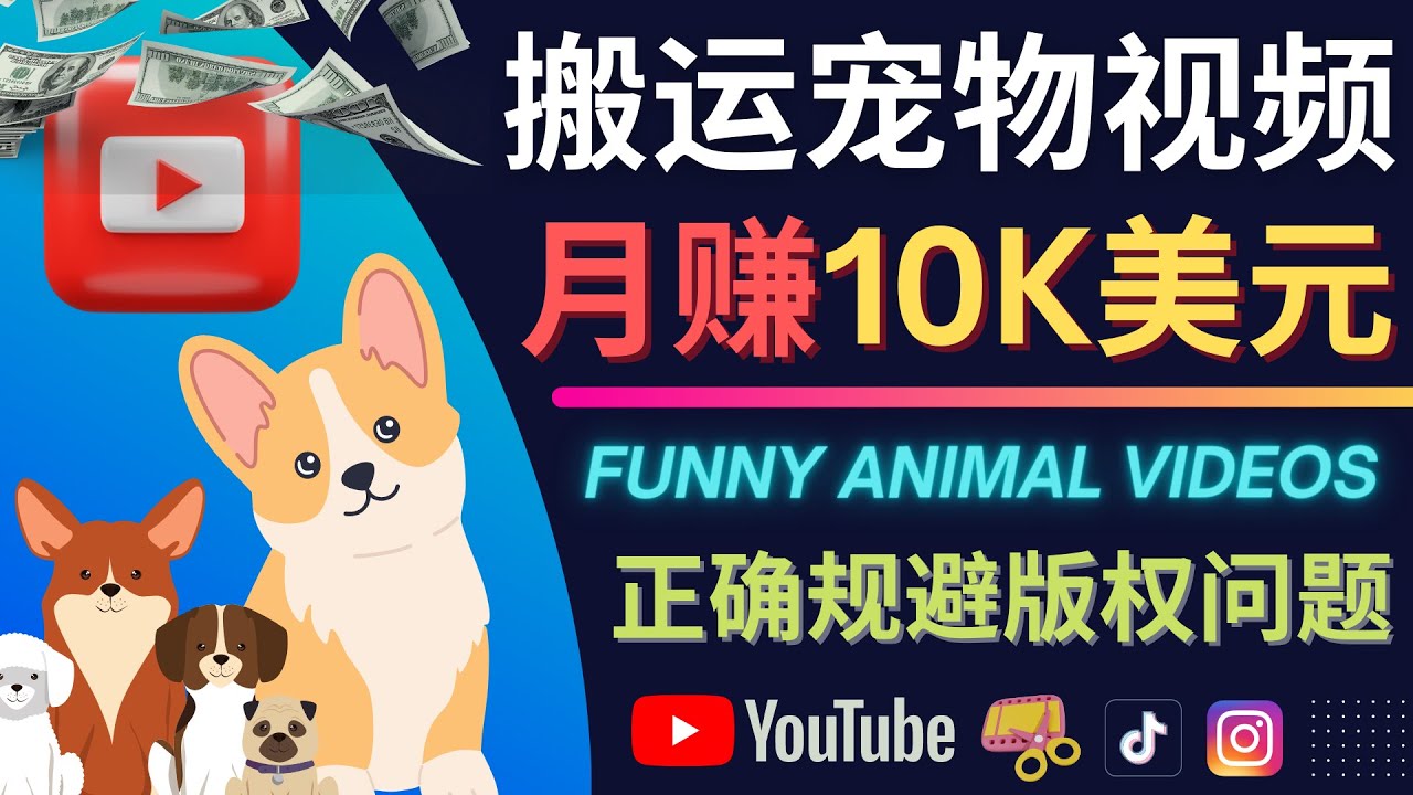 搬运TIKTOK视频到YouTube，并进行二次创作，月赚1万美元以上-宇文网创