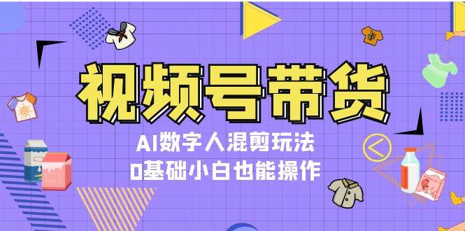 （13359期）视频号带货，AI数字人混剪玩法，0基础小白也能操作-宇文网创
