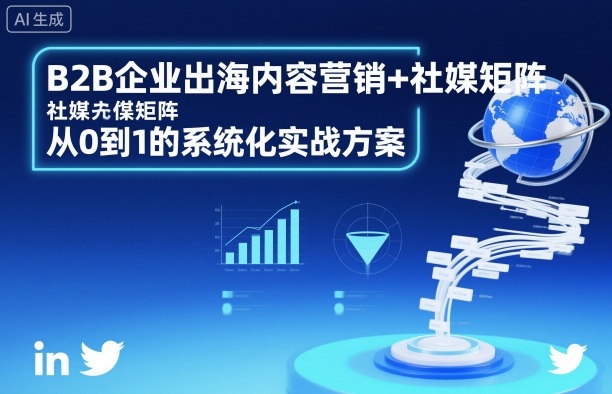 B2B企业出海内容营销+社媒矩阵，从0到1的系统化实战方案-宇文网创