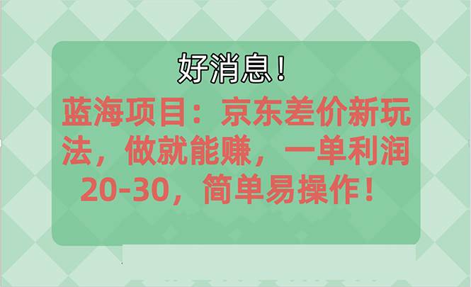 （10989期）越早知道越能赚到钱的蓝海项目：京东大平台操作，一单利润20-30，简单...-宇文网创