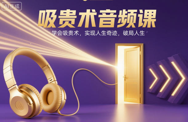 吸贵术音频课，学会吸贵术，实现人生奇迹，破局人生-宇文网创