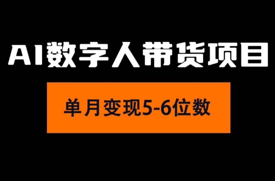 （11751期）2024年Ai数字人带货，小白就可以轻松上手，真正实现月入过万的项目-宇文网创