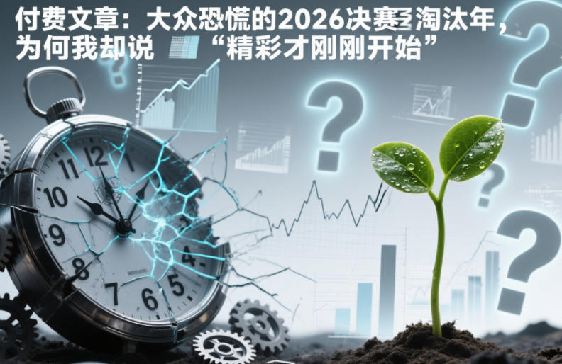 付费文章：大众恐慌的2026决赛淘汰年，为何我却说“精彩才刚刚开始”？-宇文网创