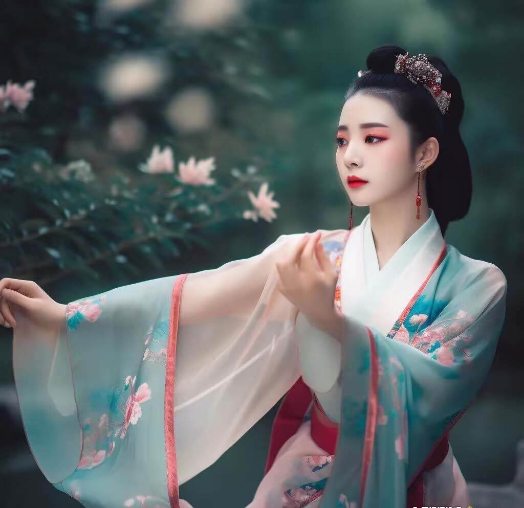 图片[3]-Midjourney关键词-AI生成中国风古装汉服美女人像提示关键词-宇文网创