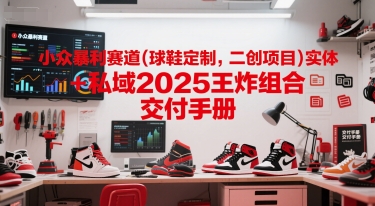 小众暴利赛道(球鞋定制，二创项目)实体+私域2025王炸组合  交付手册-宇文网创