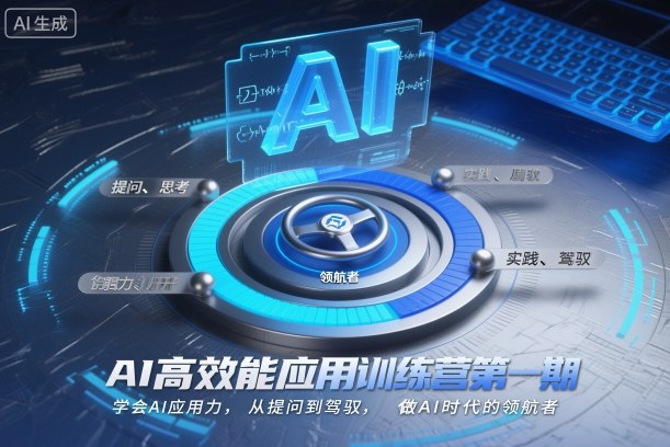 AI高效能应用训练营第一期,学会AI应用力,从提问到驾驭,做AI时代的领航者-宇文网创
