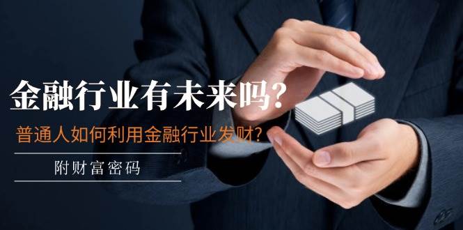 公众号付费文章：金融行业有未来吗？普通人如何利用金融行业发财?(附财富密码)-宇文网创