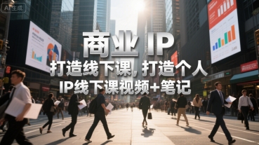 商业IP打造线下课，打造个人 IP线下课视频+笔记-宇文网创