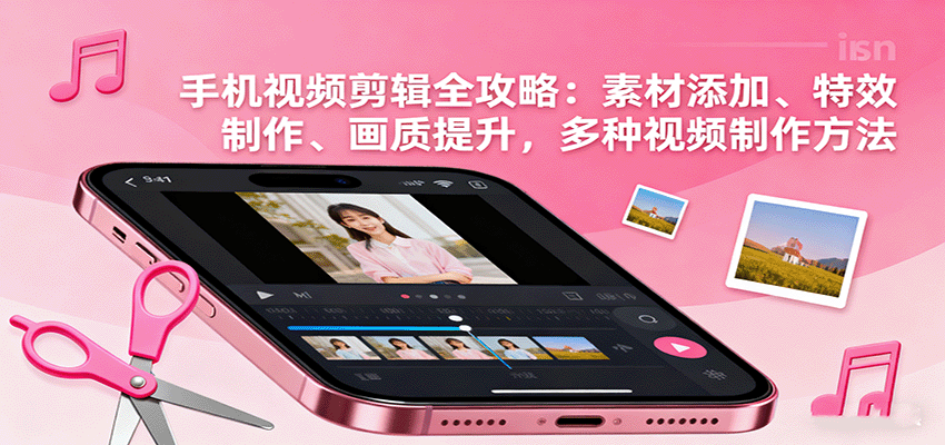 手机视频剪辑全攻略：素材添加、特效制作、画质提升，多种视频制作方法-宇文网创