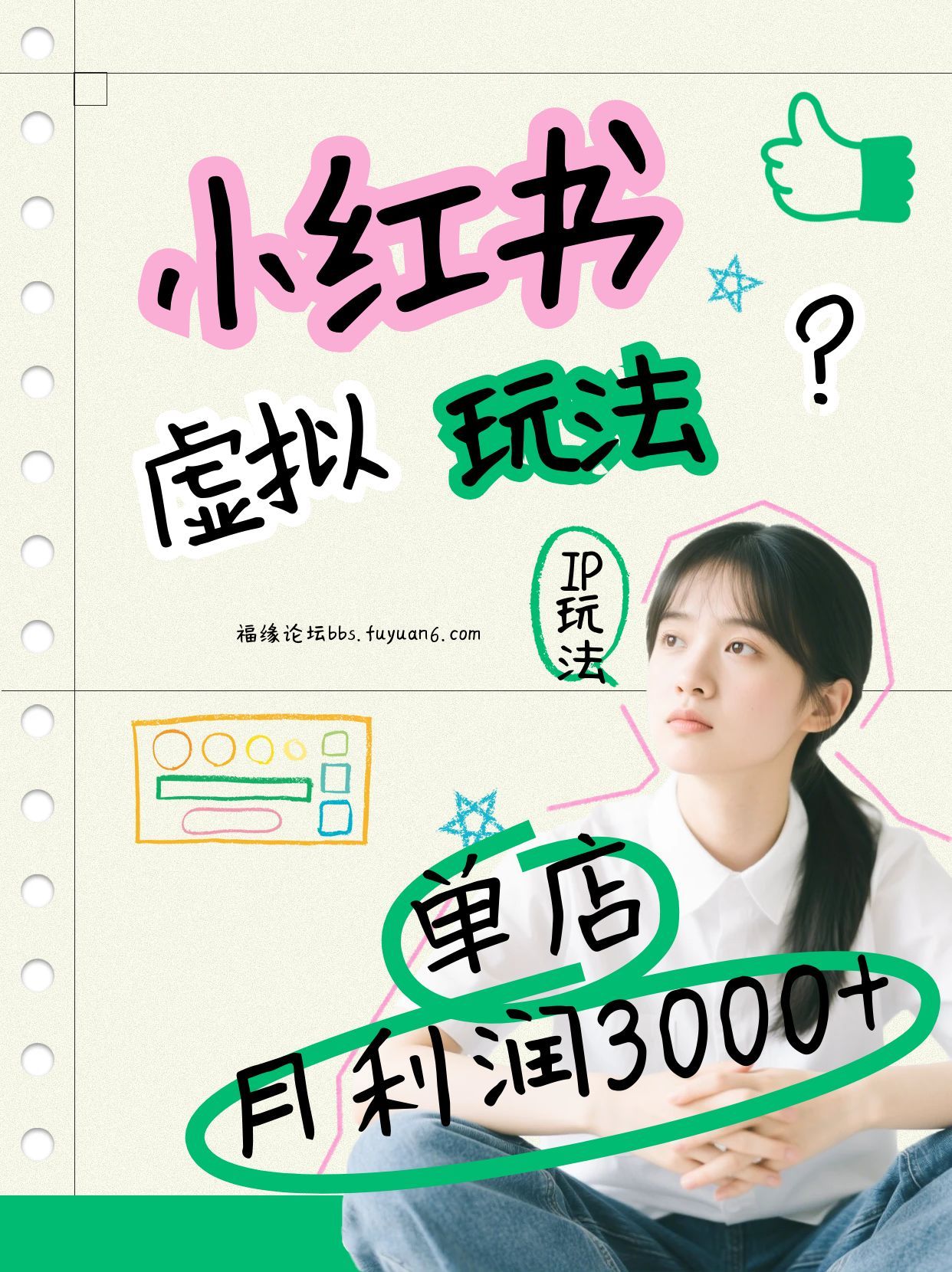 小红书虚拟玩法（铺货流和单品玩法），单店月利润3000+，IP打法+原创商品（0违规）-宇文网创