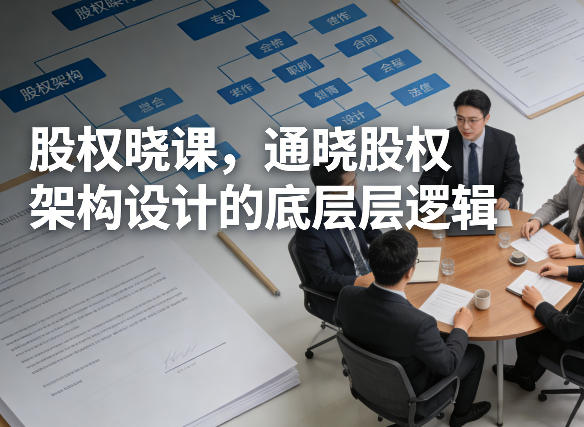 股权晓课，通晓股权架构设计的底层逻辑-宇文网创