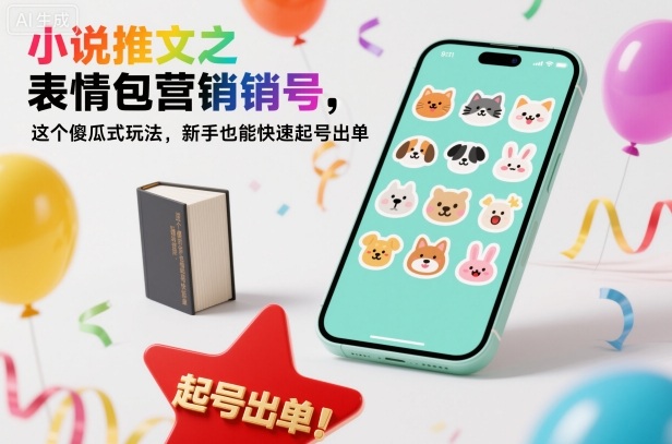 小说推文之表情包营销号,这个傻瓜式玩法,新手也能快速起号出单-宇文网创