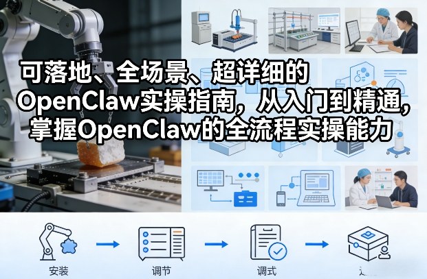 可落地、全场景、超详细的OpenClaw实操指南,从入门到精通,掌握OpenClaw的全流程实操能力-宇文网创