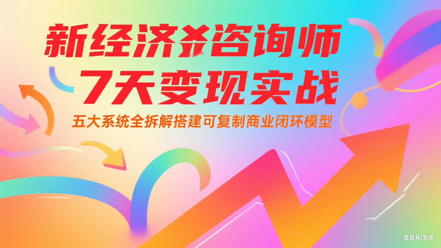 新经济咨询师 7 天变现实战：五大系统全拆解搭建可复制商业闭环模型-宇文网创