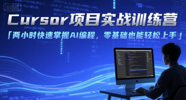 Cursor项目实战训练营，两小时快速掌握AI编程，零基础也能轻松上手-宇文网创