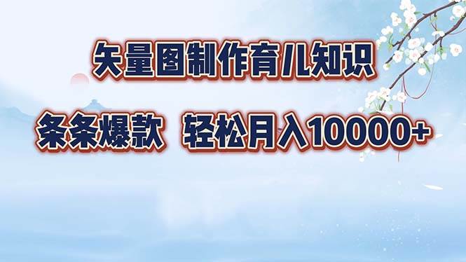 （12902期）矢量图制作育儿知识，条条爆款，月入10000+-宇文网创