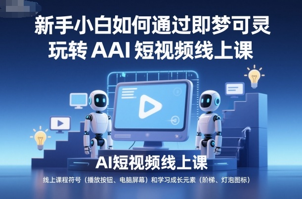 新手小白如何通过即梦可灵玩转AI短视频线上课-宇文网创