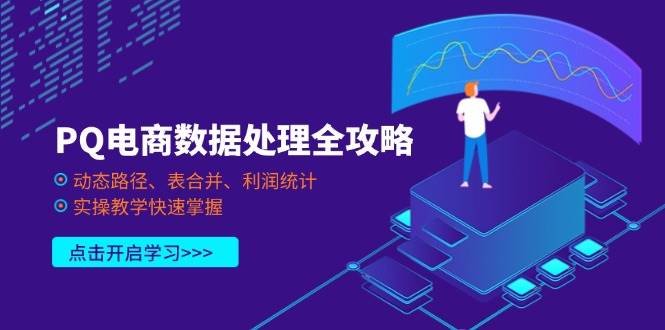 （14240期）PQ电商数据处理全攻略，动态路径、表合并、利润统计，实操教学快速掌握-宇文网创